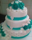 Свадебный торт с мастичным покрытием